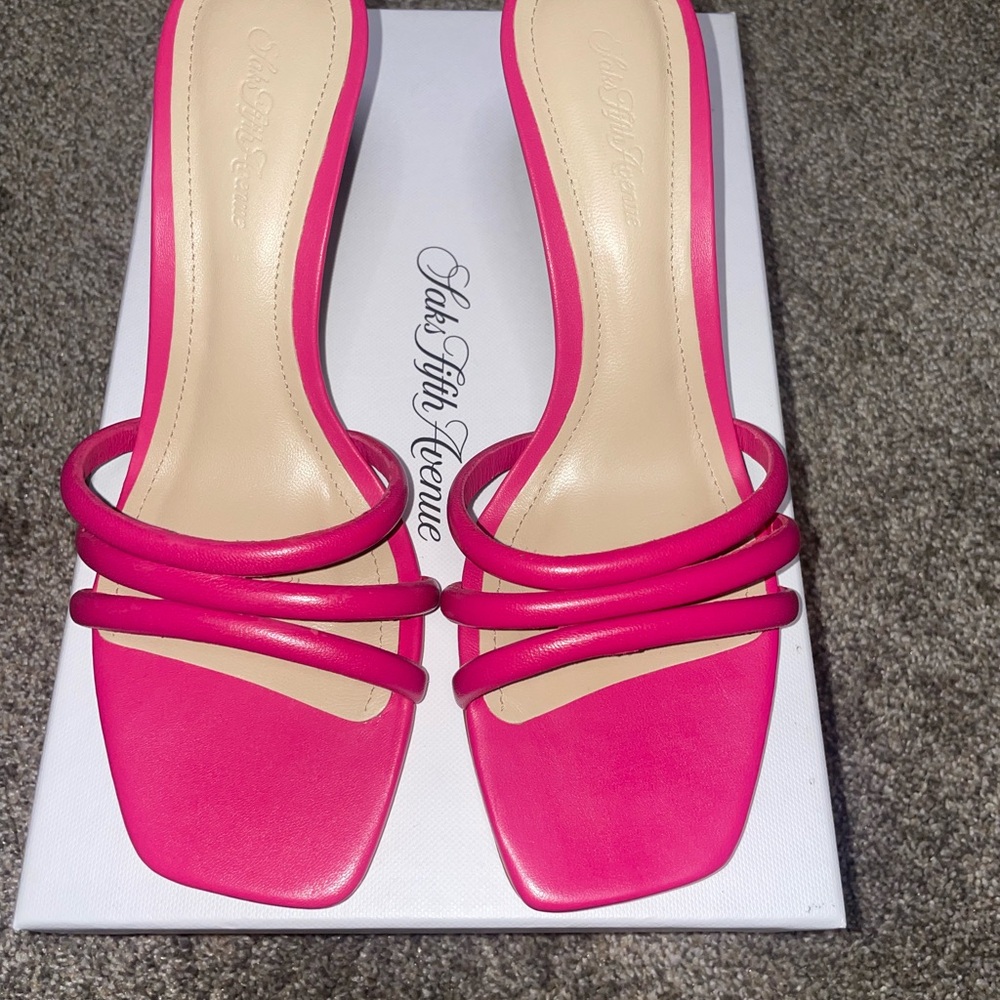 Saks Fifth Avenue Women's Pink Strappy Sandals